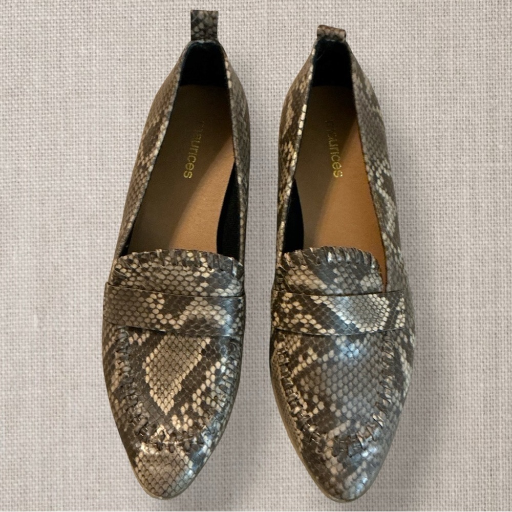 🌸NEW-MAURICES SHANNON SNAKESKIN LOAFER